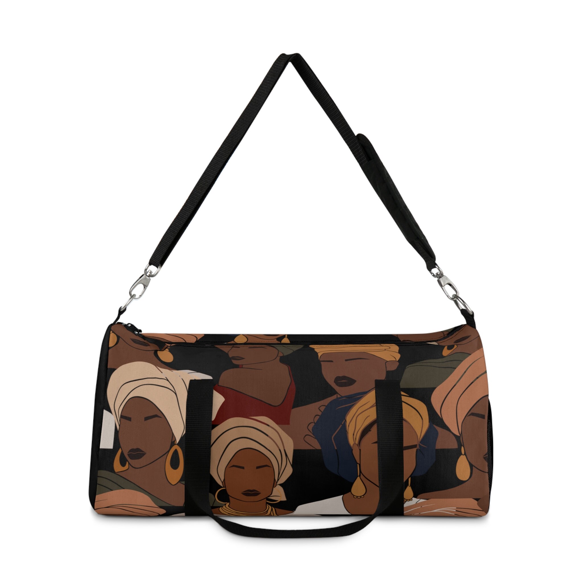 African Duffel Bag/ African Inspired Luggage / Black Girl Overnight