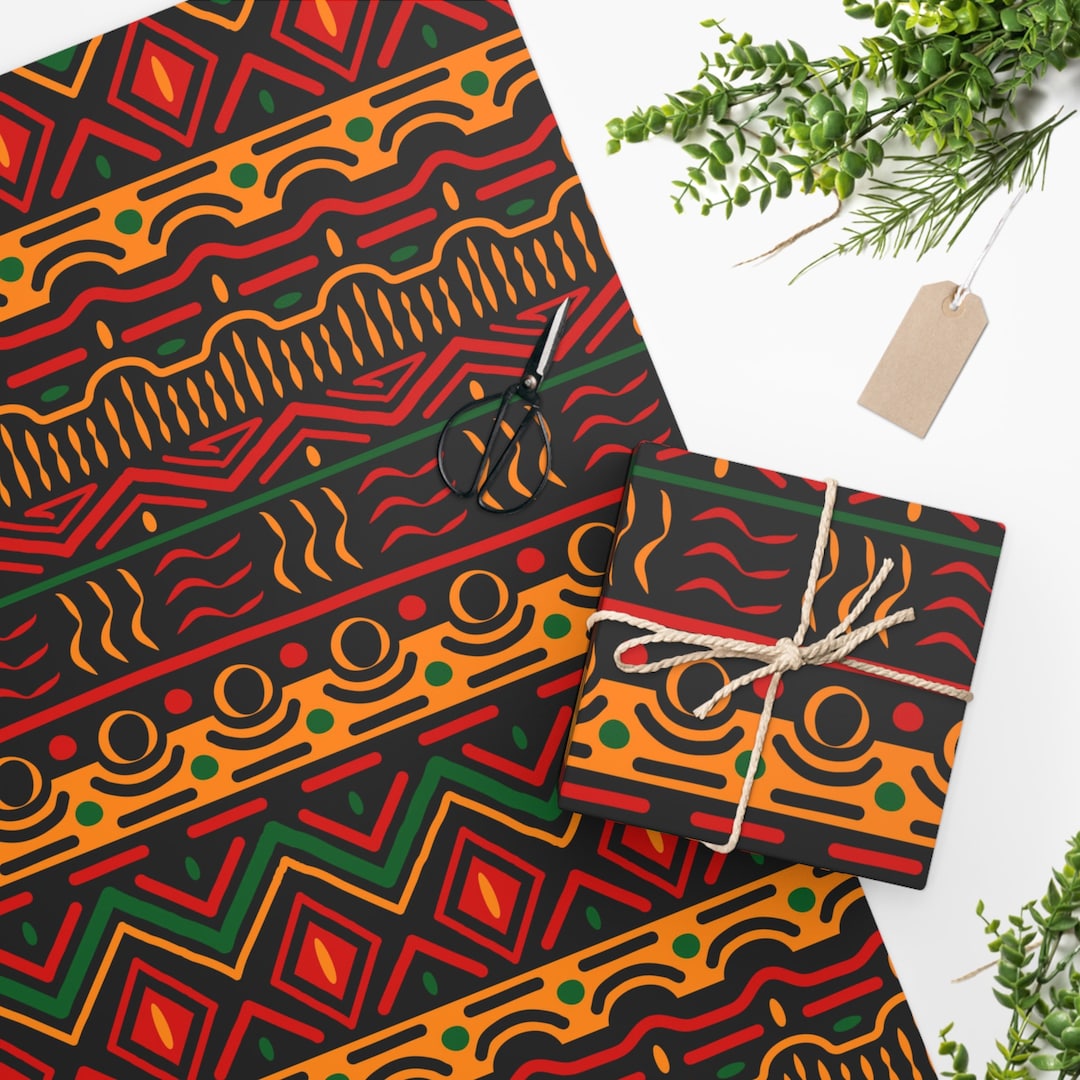 African Print Wrapping Paper /gift Wrapping Sheet/ Ethnic Print