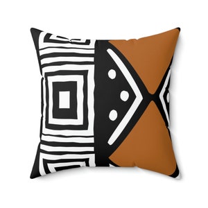 Oreiller de culture tribale africaine, coussin imprimé Ankara Oreiller d'oreiller imprimé africain, décoration d'intérieur afrocentrique
