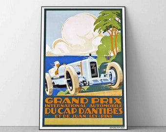 Vintage Grand Prix 1929 racing Poster, Race Car Print, Race Fan Gift, Executive Office decor, Home Decor, Wall Decor, f1 gift