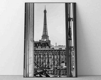 France Eiffel Tower Print, Paris Wall Champ de Mars Poster, French Paris Art, Wall Art, France Prints, Premium Quality Picture Home Decor