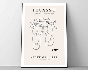 Picasso Portrait of Francoise Gilot Art Print | Pablo Picasso