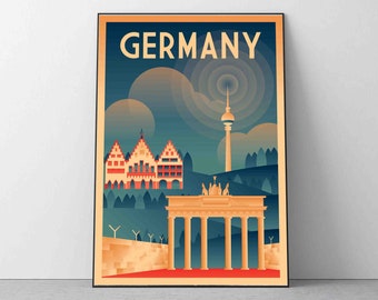 Germany Print, Germany Wall Art, Berlin, Berlin Poster, Germany Art, Wall Art, Germany Prints, Premium Quality Picture Home Decor