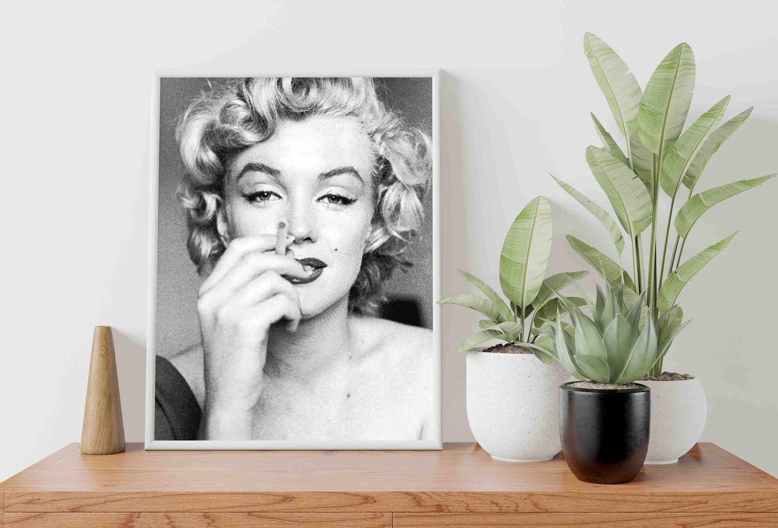 Marilyn Monroe Cigarette Poster Vintage Black and White Print Actress ...
