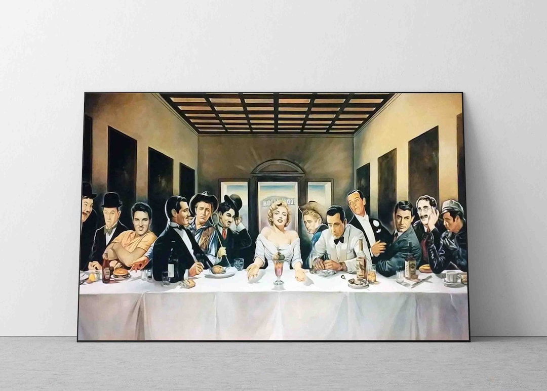 Hollywood Legends Last Supper Print Movies Legends Poster Vintage hollywood-legends-last-supper-print-movies-legends-poster-vintage