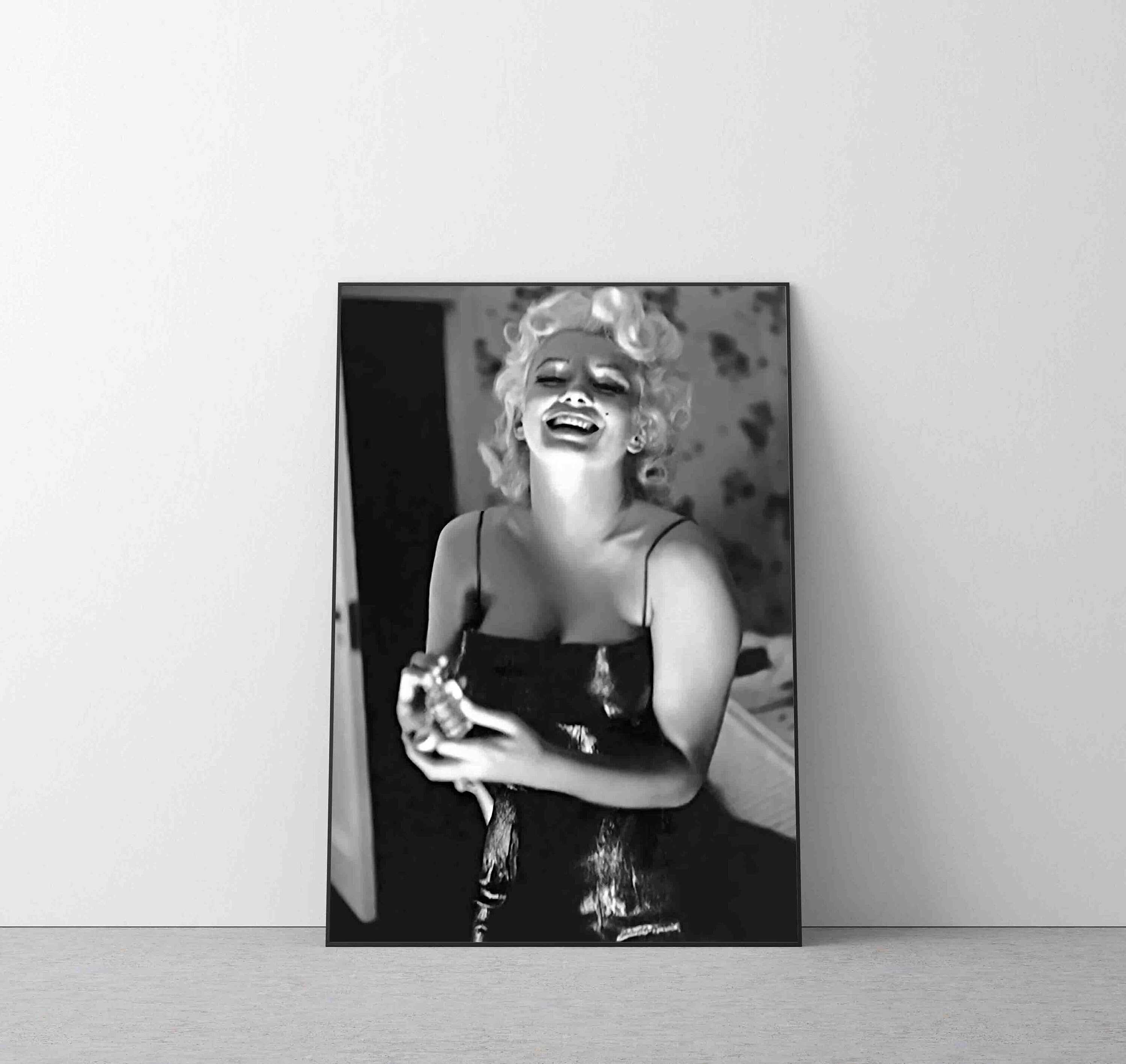 Marilyn Monroe Perfume Poster, Vintage Black and White Print Actress ...