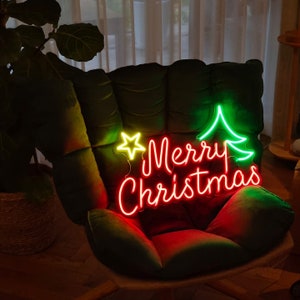 Frohe Weihnachten Neon Schild Wanddekor, Benutzerdefinierte Neon Schild Weihnachtsverzierungen, Led Sign Business Decor, Led Neon Licht Personalisierte Geschenke