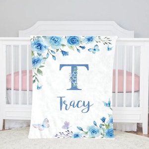 Personalisierte Namensdecke für Mädchen, maßgeschneiderte Name Babydecken für Mädchen, Baby Namen Decke, Kinder Decke, Geburtstag / Weihnachtsgeschenk