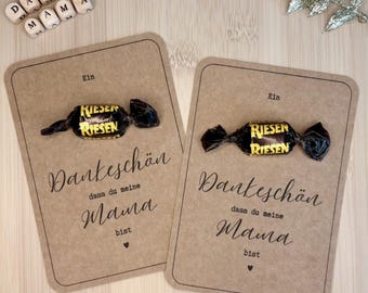 Tarjeta gigante 3D de agradecimiento por ser mi mamá • Chocolate • Imprimible • Plantilla para imprimir • Idea de regalo de última hora • Día de la Madre • Saludo