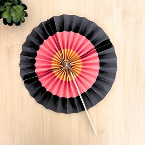 DIY Fan Printable Template • Instant PDF Download • Decorations for World Cup, European Championship, Football Party, Theme, Children's Birthday • Craft Idea Germany Austria