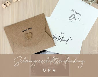 Printable Pregnancy Announcement Template for Grandpa, Dad, Father's Day, Birthday, Ultrasound Image • Surprise • DIY Printable • with Instructions