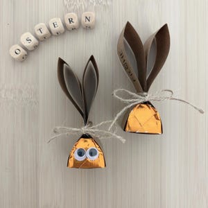 Modello stampabile fai da te del coniglietto di Pasqua Ferrero Küsschen Mon Chérie • Download PDF immediato • Regalo dell'ultimo minuto • Pasqua • Colleghi | Insegnanti, ecc.