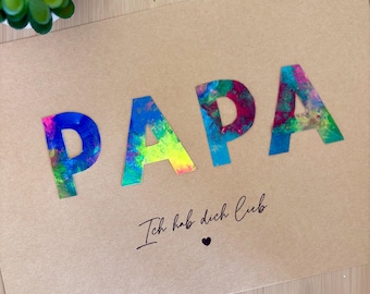 Plantilla imprimible para regalo DIY para papá, ideal para manualidades con niños y bebés • Regalo imprimible de última hora • Día de la Madre • Idea de regalo • Recuerdo