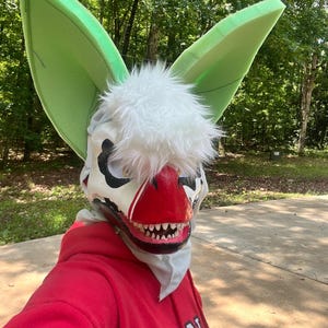 Unfinished Modded/Smoothed Dino Mask Fursuit