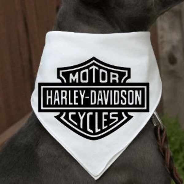 Harley Davidson, dog bandana, Color dog bandana, Stylish Dog bandana, Bohemian,Boho dog bandana, Autumn bandana, Puppy bandana, Cool Bandana