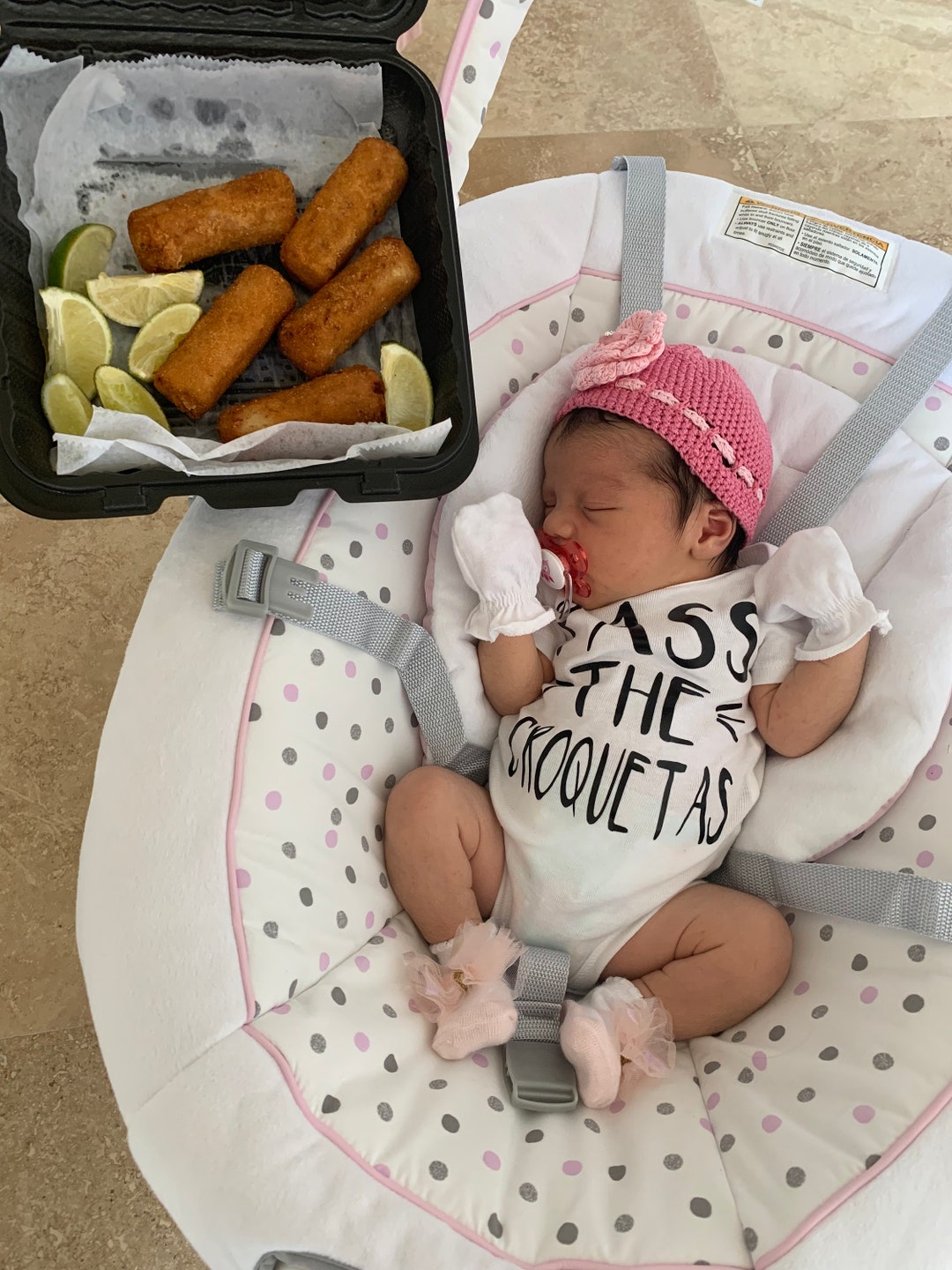 Pass the Croquetas Funny Onesie®, Funny Baby Onesies®, Baby Shower Gift