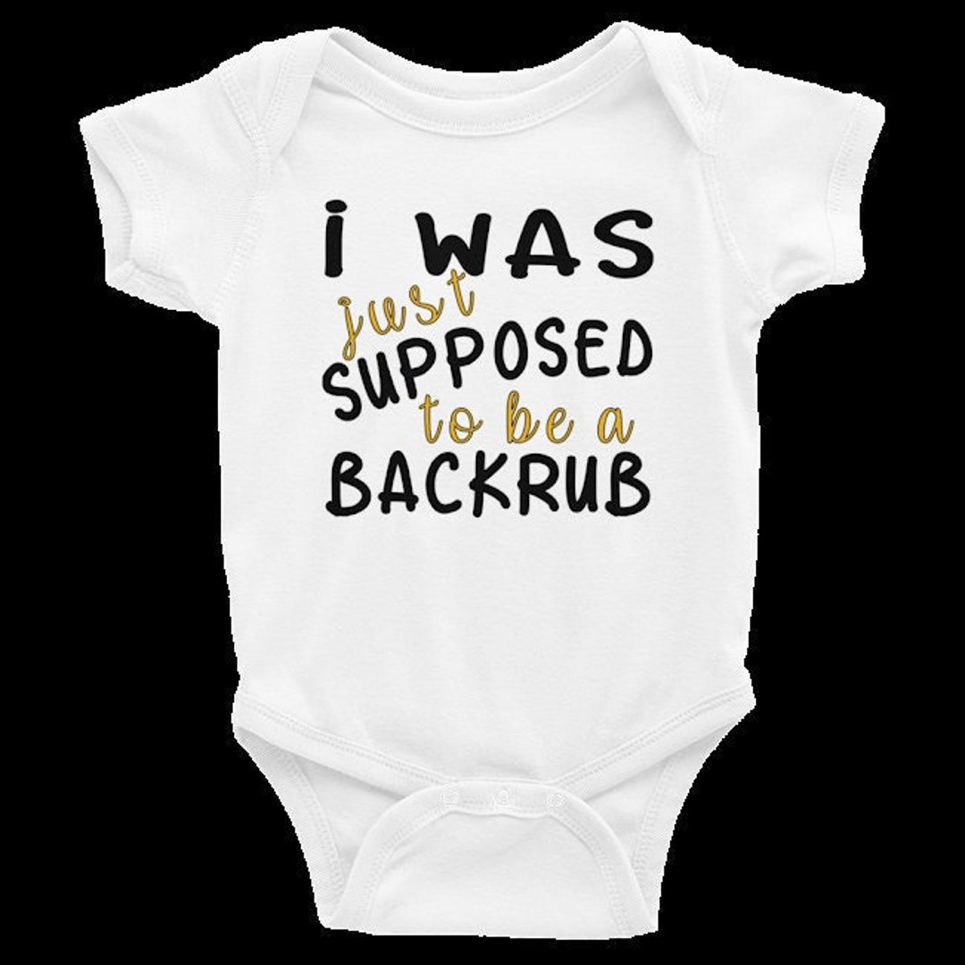 Was Just a Back Rub Funny Onesie®, Funny Baby Onesies®, Baby Shower Gift, Pregnancy Reveal, Baby