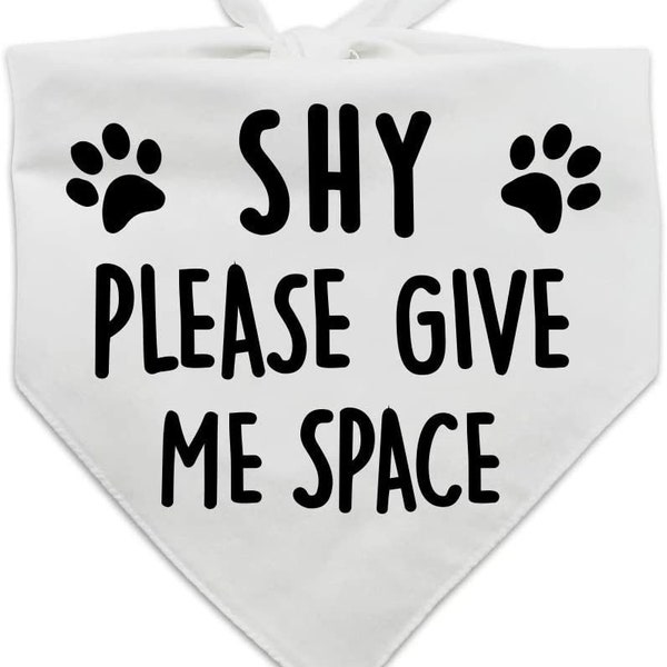 Shy please give me space dog bandana, Color dog bandana, Stylish Dog bandana, Bohemian, Boho bandana, Autumn bandana, Puppy bandana, Bandana
