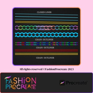 49 Outline Brushes for Procreate| Mono Outline| Multi Line Brush ...