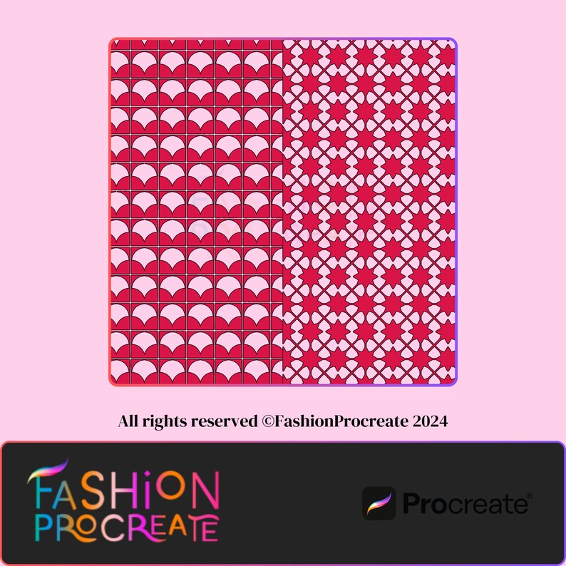 99 Geometric Seamless Pattern Brushes for Procreate | Mandala, Polka ...
