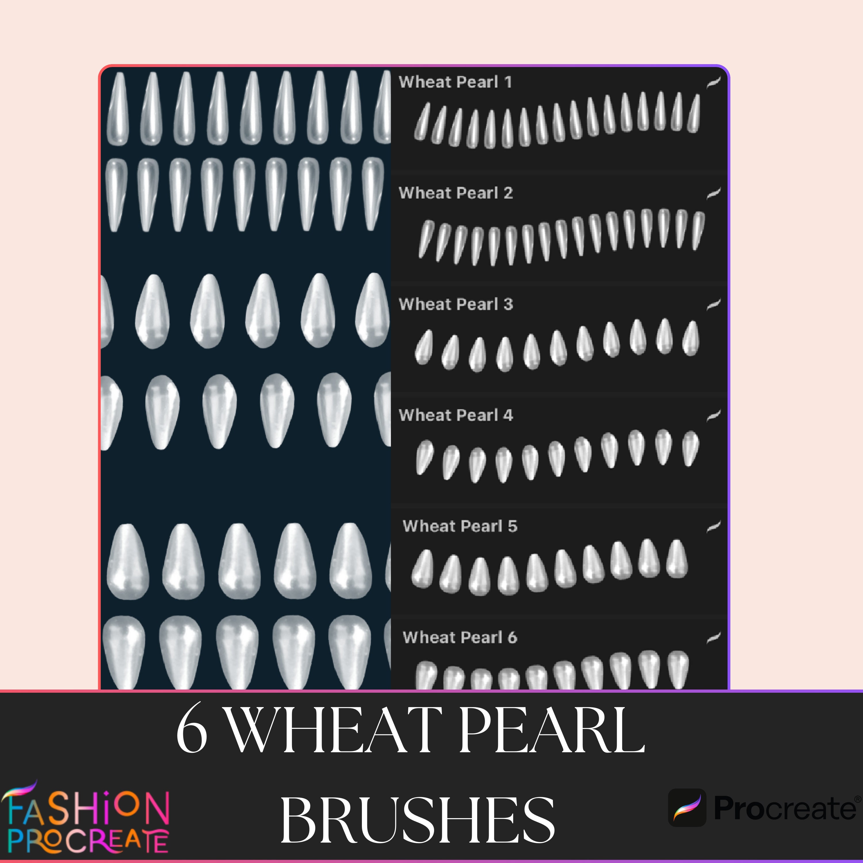 Pearl Brush for Procreate . Procreate Brushes . Realistic Etsy