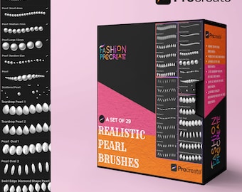 Realistic Pearl Brush Set for Procreate | Jewelry Design (Digital Download)