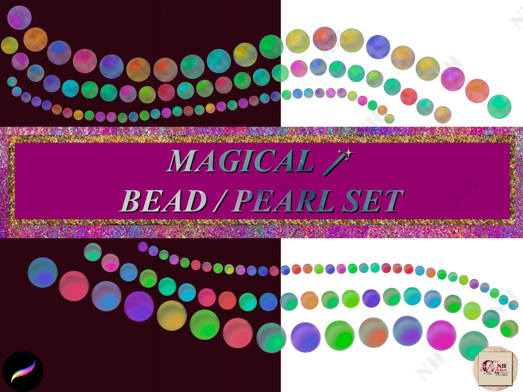Holographic Bead Procreate Brushesiridescent Brushes Etsy