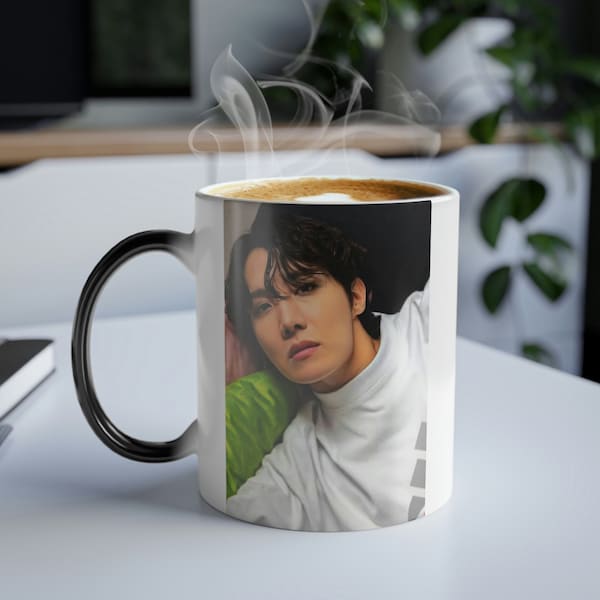 J-Hope Hobi Color Changing Mug, BTS Custom Inspired Mug, BTS Gift Idea, JHope Bias Mug, JHope Coffee Cup