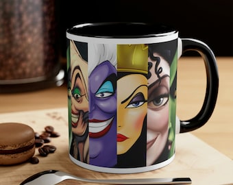 Bad Girls of Disney, tasse de méchants de Disney, tasses de café Disney, tasses de café de méchants, tasse de café, tasse de thé, tasse de Disney