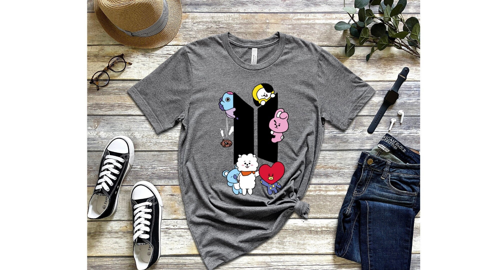 Discover BT21 Characters Short Sleeve Tee, BT21 Group Shirt