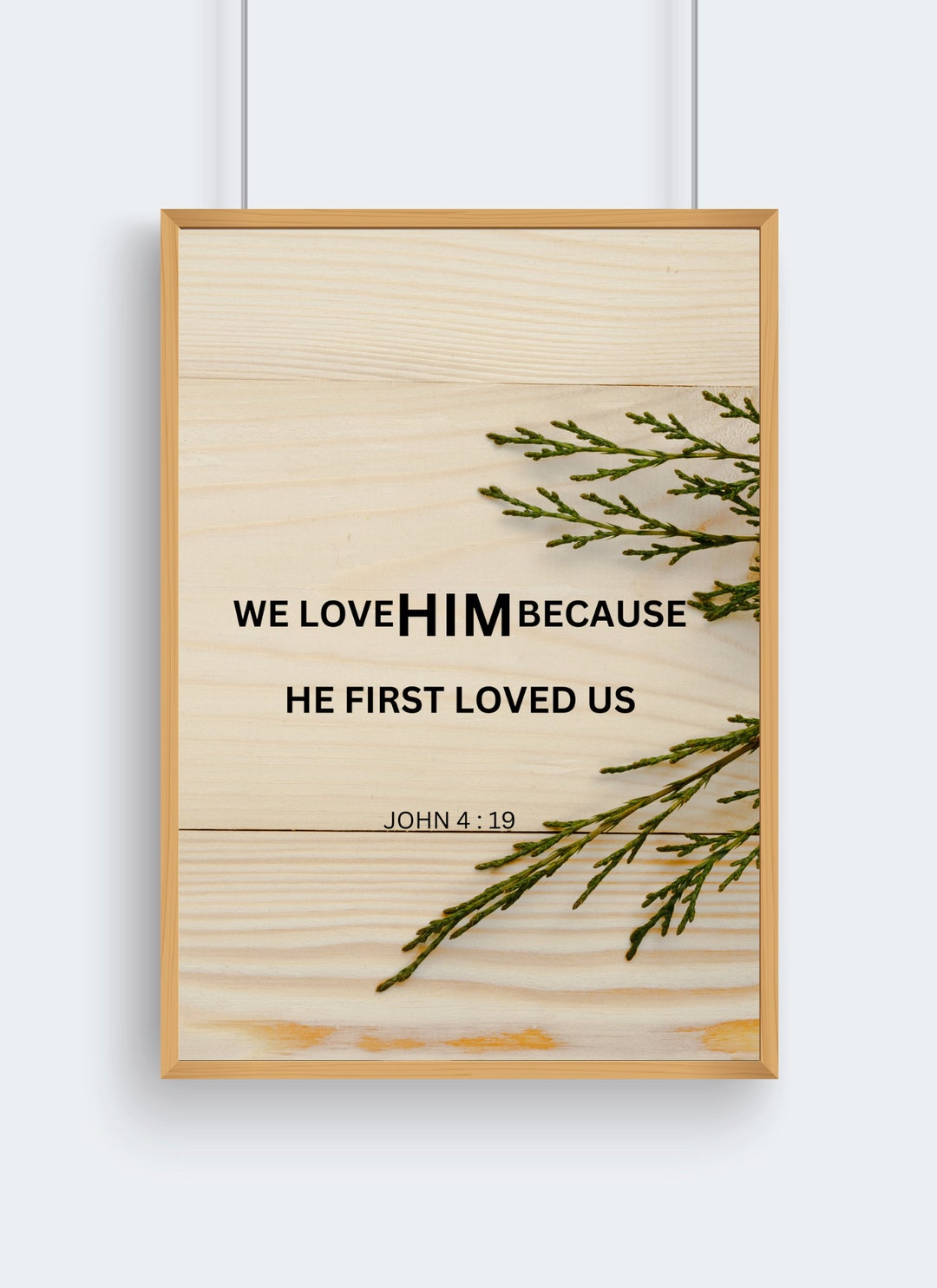 Bible Verse Wall Art, Christian Home Decor, Inspirational Wall Hanging