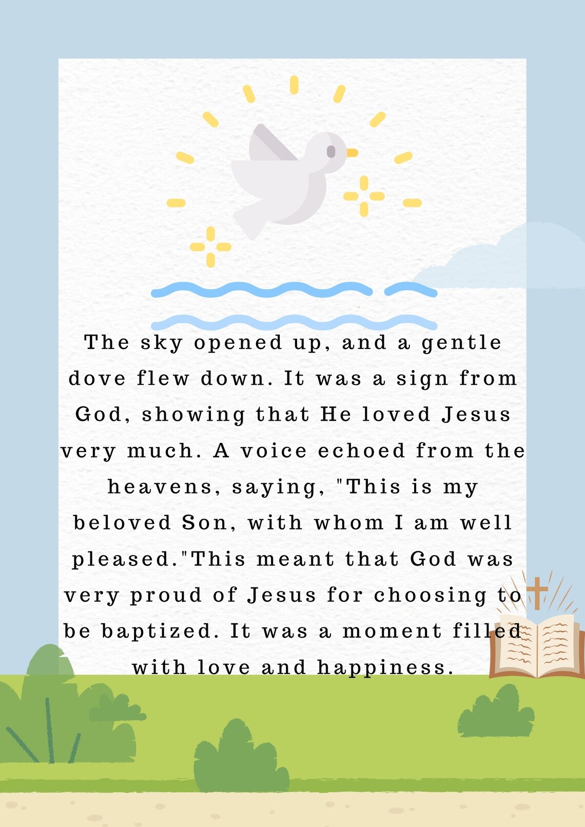 Digital Print Jesus Story for Children. Bible Worksheets. Children ...