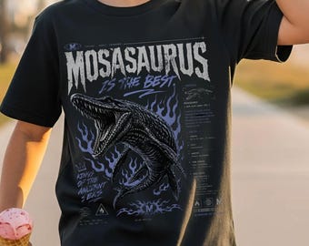 Mosasaurus Youth Tee | Dinosaur Ocean Shirt | Cool Dino Tshirt | Boys Dinosaur | Prehistoric Ocean Tee, Jurassic Marine Reptile Shirt
