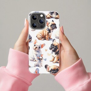 Cute French Bulldog Phone Case, Tough Cases for Pet Lovers, Dog-Themed Mobile Accessory, Gift for Dog Owners, Frenchie Lover Dog Mom Gift