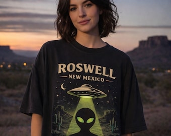 ロズウェル宇宙人誘拐Tシャツ | ニューメキシコUFO、真実はそこにある | ニューメキシコ州ロズウェル幽霊Tシャツ | ニューメキシコ砂漠遭遇Tシャツ