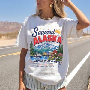 Seward Alaska Tshirt | Kenai Fjords National Park, Exit Glacier, Resurrection Bay, Mount Marathon, Alaskan Whale Watching | Orca, AK Salmon