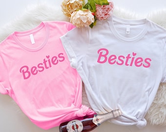 Best Friends Matching Shirt, Gift For Besties, Pink Besties Shirt, Mom And Daughter Shirts, Mommy and Me Shirt, Friend Birthday Gift