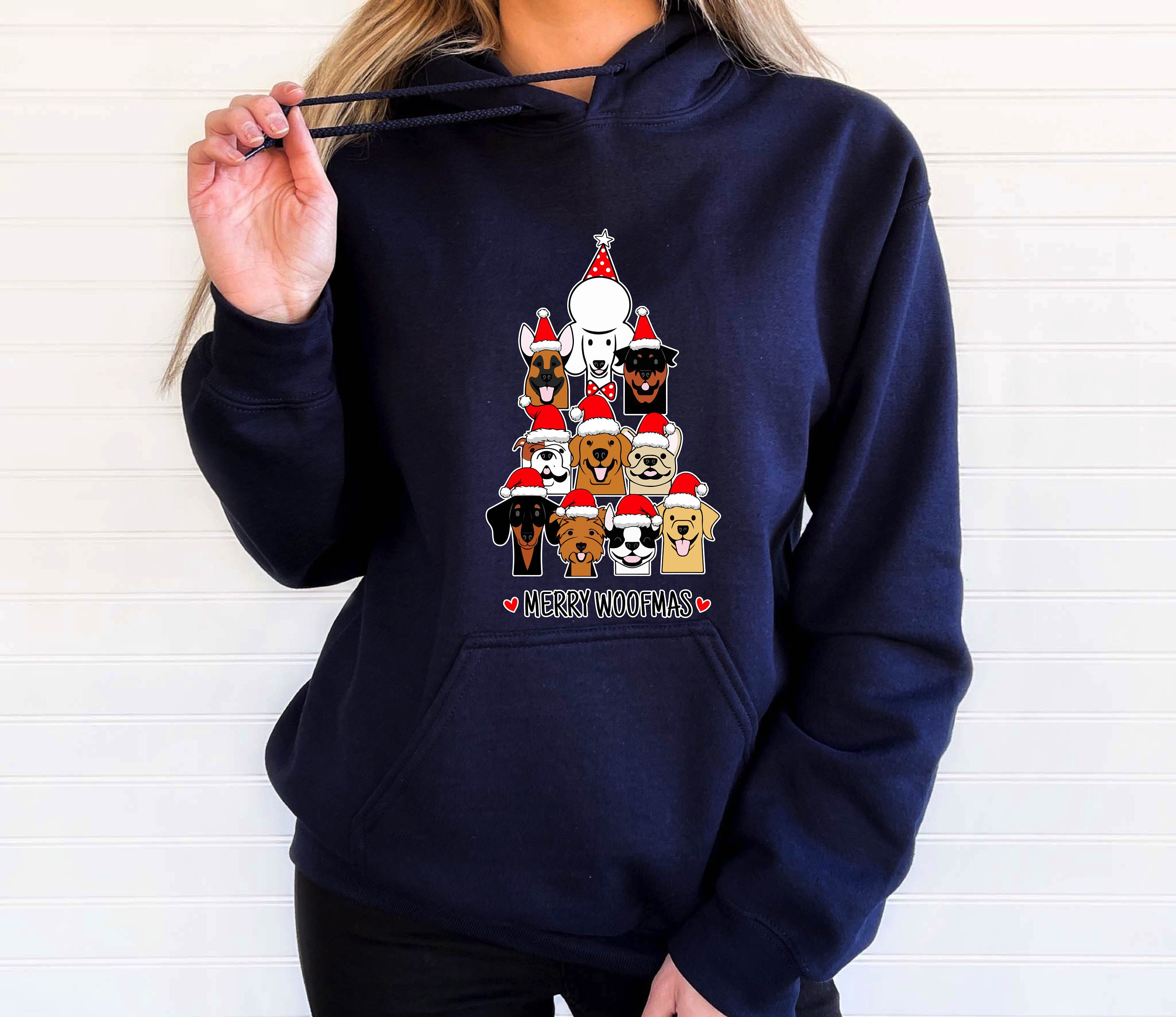 Discover Merry Woofmas Sweatshirt, Christmas Puppy