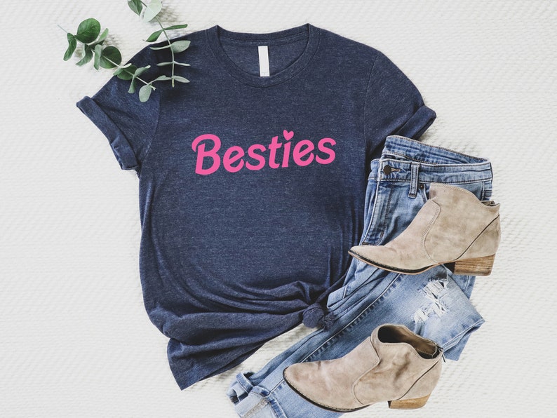 Best Friends Matching Shirt, Gift For Besties, Pink Besties Shirt, Mom And Daughter Shirts, Mommy and Me Shirt, Friend Birthday Gift image 2