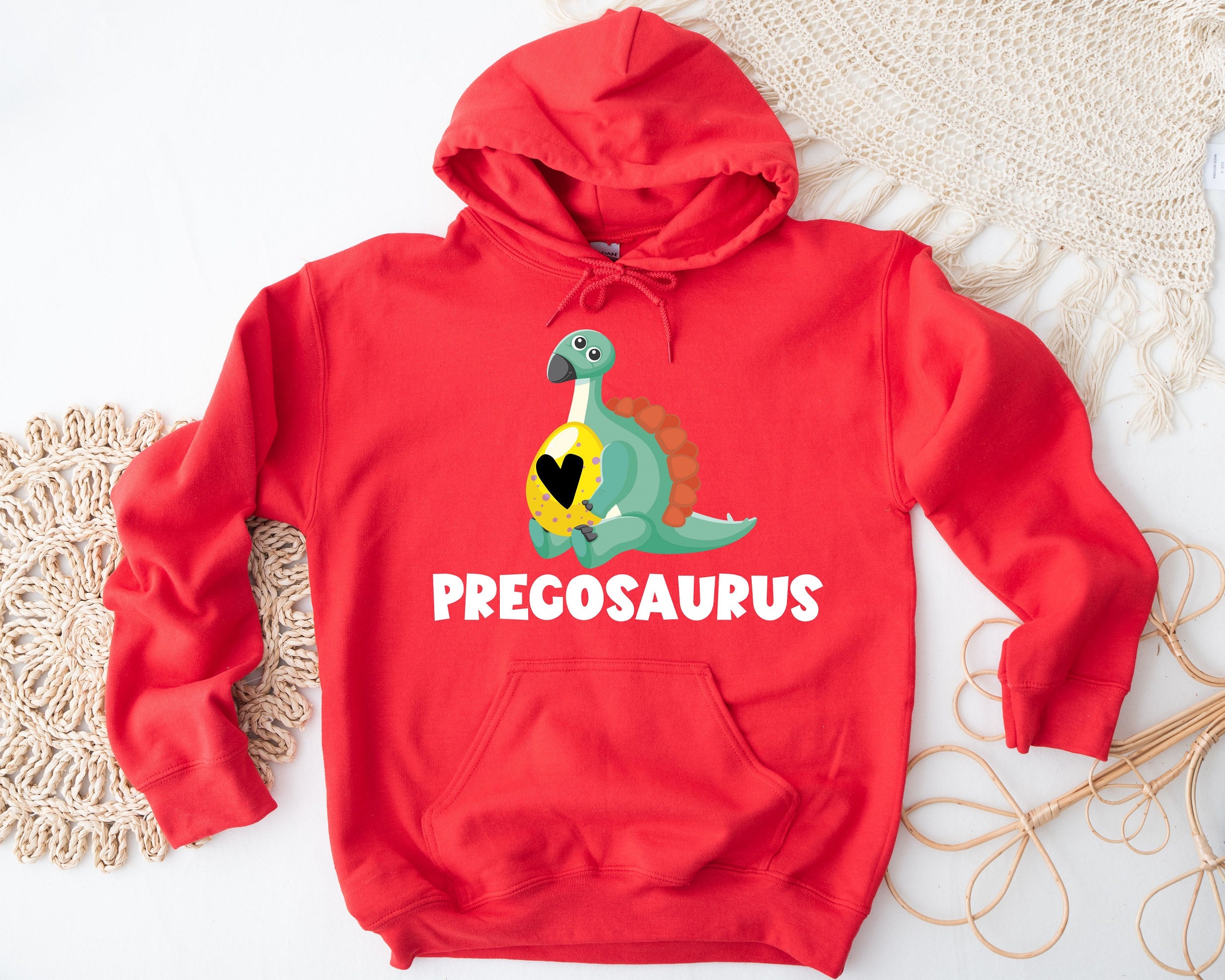 Discover Pregosaurus Pregnant Sweatshirt, Pregnancy Reveal To Husband