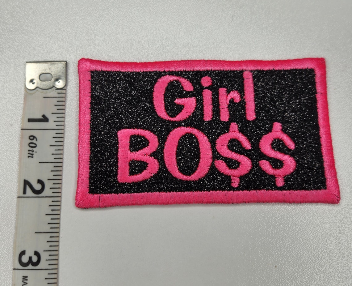Glitter Girl Boss Iron on Patch Girl CEO Patch Girl Boss Etsy