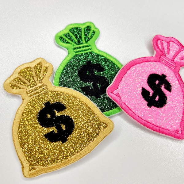 Money Bag Patch Etsy
