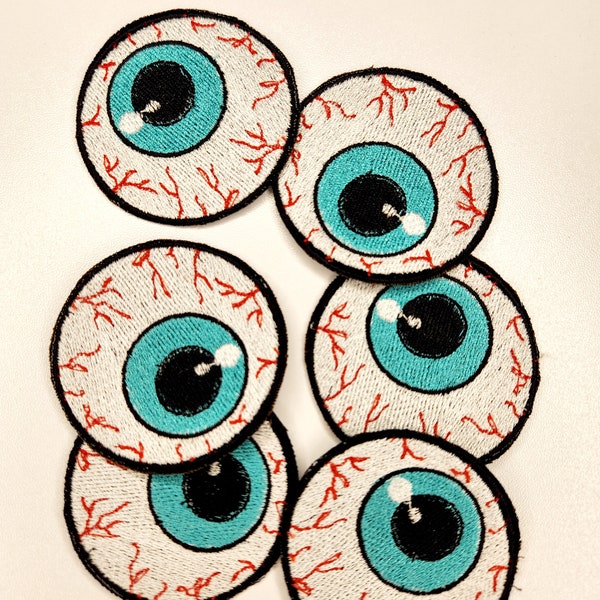 Spooky Eyeball Patch | Eyeball Iron On Patch | Halloween Patch | Eye Patch