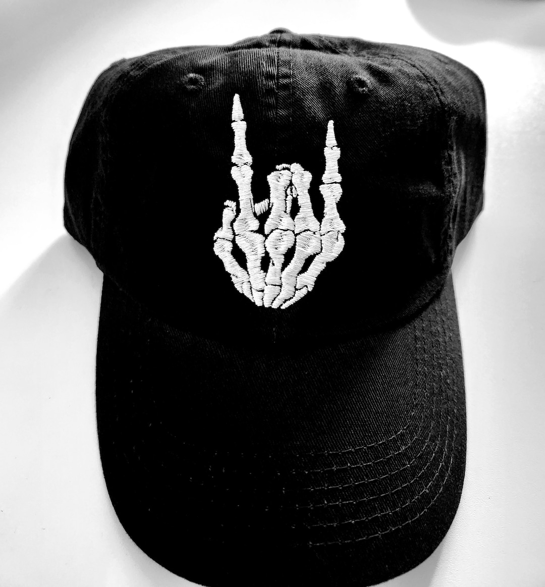 Skeleton Rock Horn Hat, Halloween Hat, Spooky Hat, Scary Halloween Etsy