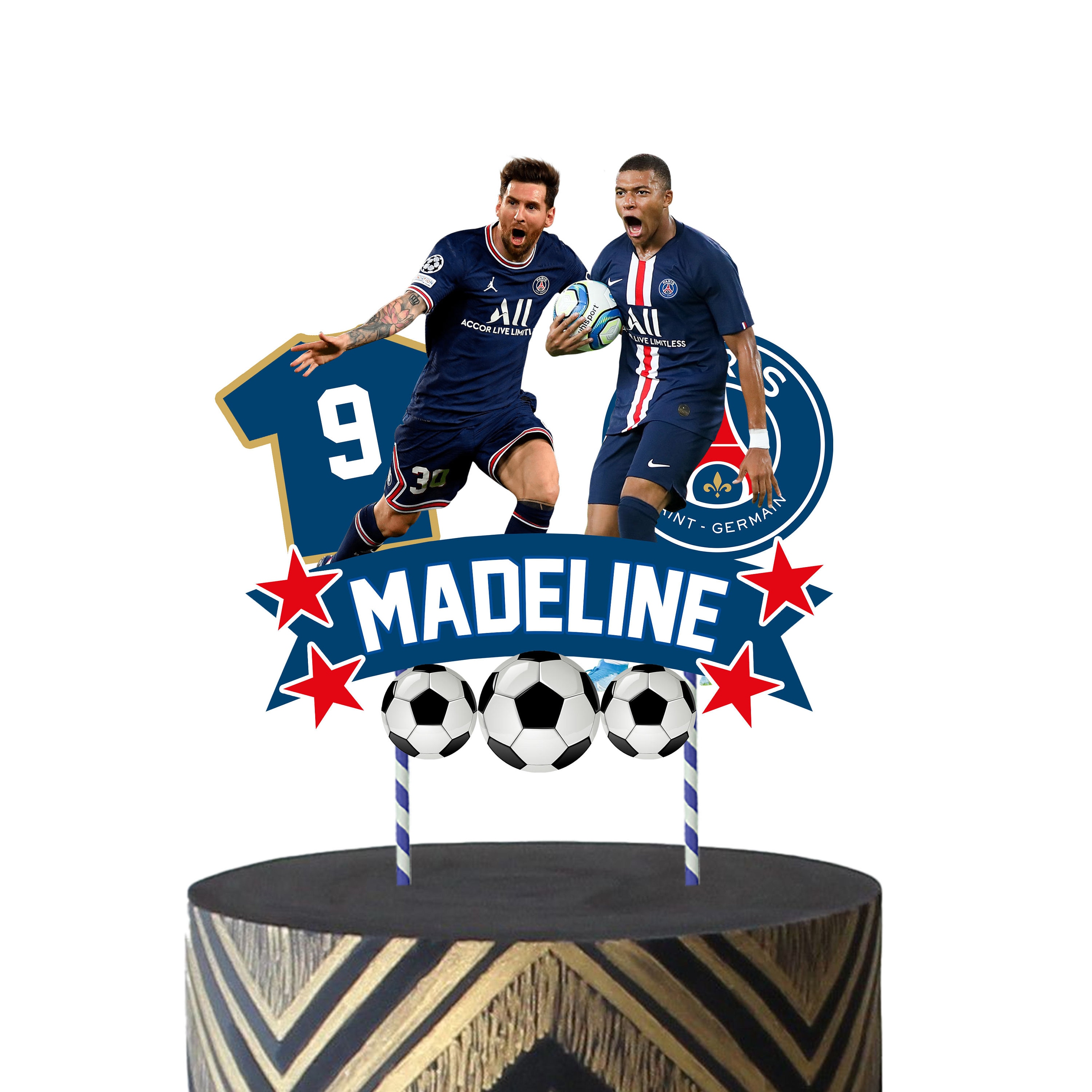 PARIS MESSI CAKE Topper Birthday - Etsy Canada