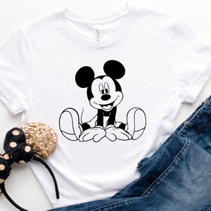 Mickey Mouse (svg, png, eps, dxf, pdf): contorno, diseño de camiseta (descarga digital), archivo de corte, Cricut, silueta, Glowforge, archivos de corte láser imagen 7