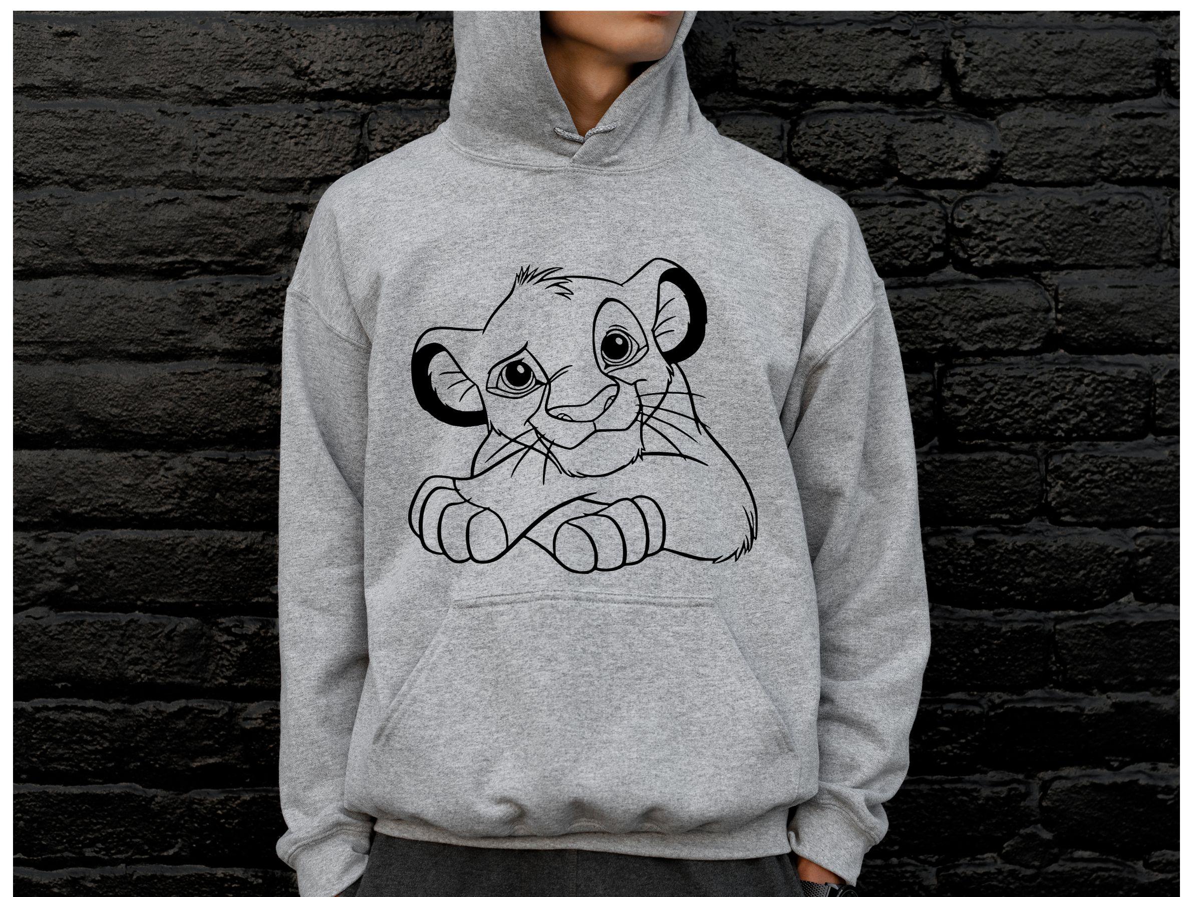 Simba Outline Cute - the Lion King - Digital Download, Instant Download ...