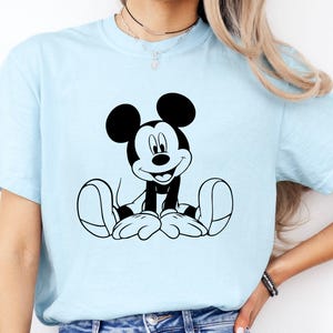 Mickey Mouse (svg, png, eps, dxf, pdf): contorno, diseño de camiseta (descarga digital), archivo de corte, Cricut, silueta, Glowforge, archivos de corte láser imagen 5