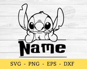 Stitch Svg, Stitch Peeking SVG, Stitch gezicht svg, gesneden bestanden voor Cricut Svg, png, eps, dxf, pdf direct downloaden, gesneden bestanden voor de cricut