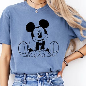 Mickey Mouse (svg, png, eps, dxf, pdf): contorno, diseño de camiseta (descarga digital), archivo de corte, Cricut, silueta, Glowforge, archivos de corte láser imagen 6